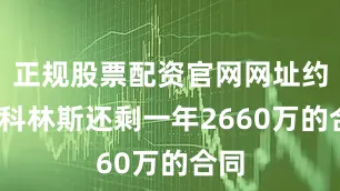 正规股票配资官网网址约翰-科林斯还剩一年2660万的合同